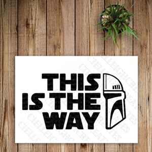 *2 for $20* Stars Wars This Is The Way vinyl decal Sticker Handcrafted